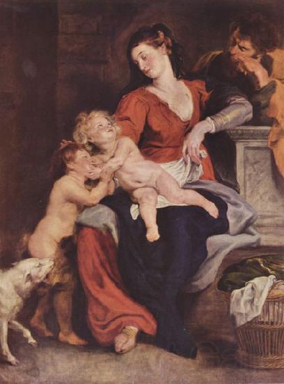 Peter Paul Rubens Heilige Familie mit dem Korbe Spain oil painting art